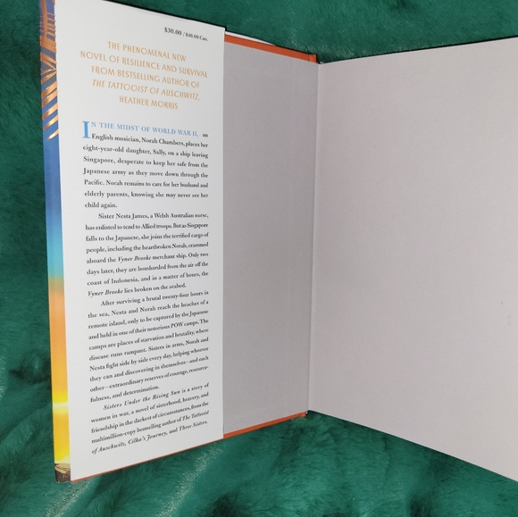 📚 Heather Morris "Sisters Under The Rising Sun" Hardcover Historical Fiction - Picture 4 of 4